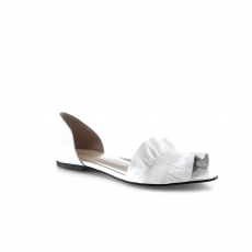 White colour women open shoes