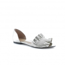 ivory colour women open shoes