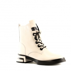 ivory colour women ankle boots
