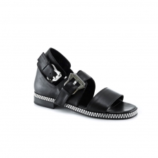 Black colour women open shoes