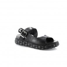 Black colour women open shoes