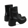 Black colour women ankle boots