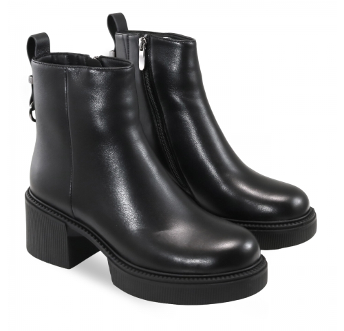 Black colour women ankle boots