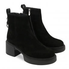 Black colour women ankle boots