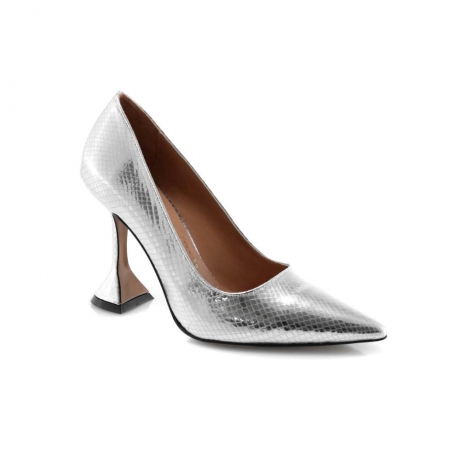 Grey colour women formal shoes