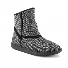 Grey colour women winter shoes