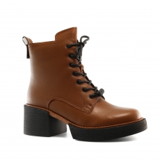Brown colour women ankle boots